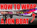 HOW TO Wrap a JON BOAT!! (Vinyl WRAPPED Jon Boat Install)