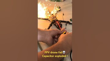 FPV Drone explosion 🥲|| Capacitor exploded😭.#shorts #fpv #fpvindia