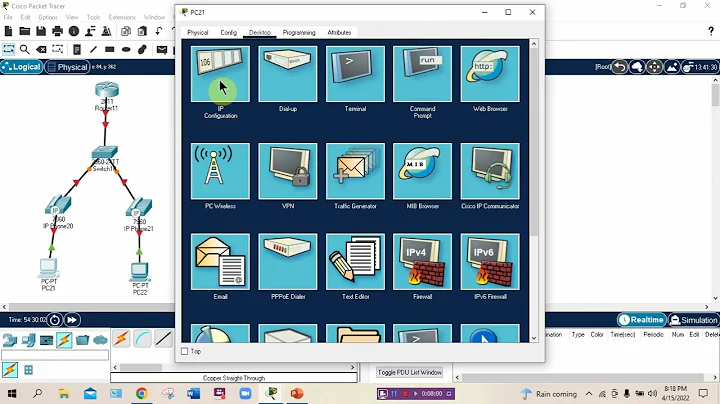 How to configure Voice over Internet Protocol (VoIP) Network in Cisco Packet Tracer.
