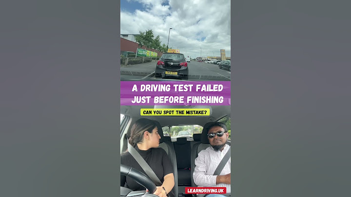 A driving test failed just before finishing!#drivingfails #drivingtest #mocktest #testroute #driving