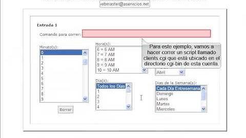 Configurar un Cron Job básico - cPanel
