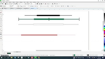 Corel Draw Tips & Tricks Thick Line Thin Line on the same line Part 2