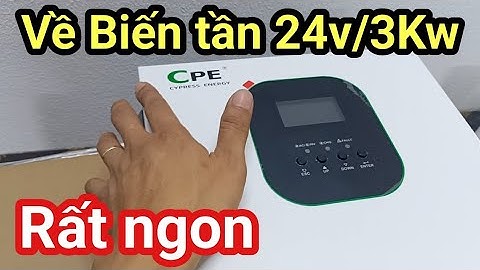 Shop Solar - Biến tần CPE lưu trữ độc lập 24v/3Kw, chế độ 3 trong 1, hiệu suất cao, bền bỉ