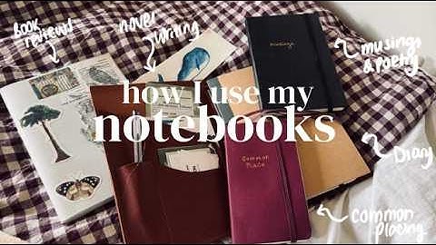 How I use my notebooks (commonplacing, bullet journal, diaries)