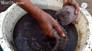 |ASMR| Sand cement crunchy gritty water crumbling super duper satisfying crunchy video mini libi