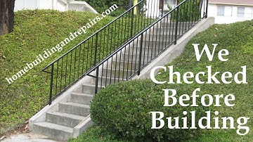How To Calculate Hillside Slope or Angle Before Building Unsafe Stairway - Building Codes Check-up