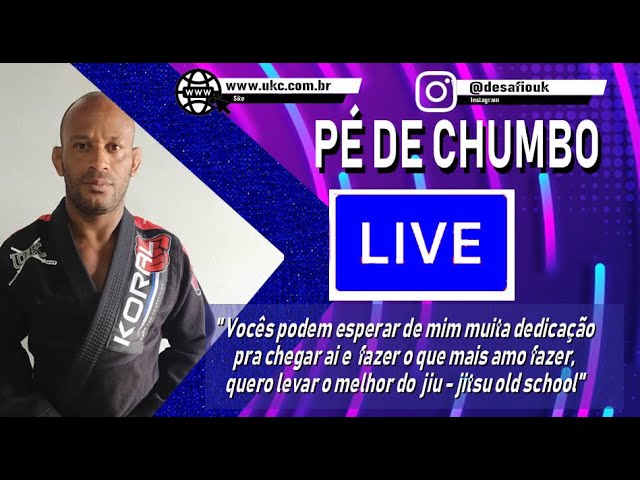 O campeão mundial Pé de Chumbo em uma live descontraida, confira