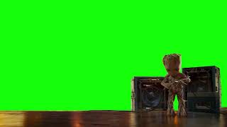 baby groot chroma key green screen