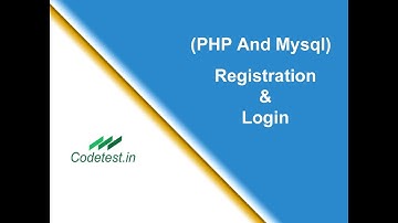 User registration and Login form with PHP and MySQL Tutorial.
