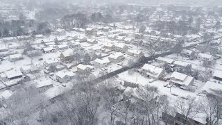 First Snow of 2022 - South River NJ |4K