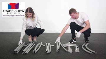 How to set up a b series tension fabric display  Trade Show Displays