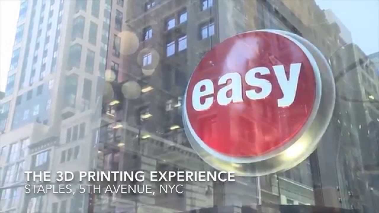 Staples and 3D Systems Launch 3D Printing Experience in NYC 1 2 YouTube