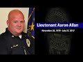 Emotional 10-42 "End of Watch" call for Southport Lt. Aaron Allan