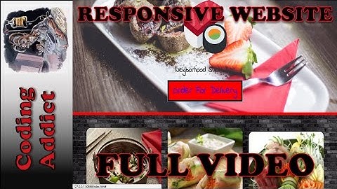 Responsive Website HTML5/CSS3/BOOTSTRAP/JQUERY 0 - Full Video