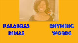 Palabras rimas/ Rhyming words. Basic Spanish for Kids and beginners.