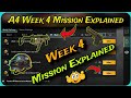 BGMI A4 Week 4 Royal Pass Mission Explained || Bgmi Royal Pass Mission Kese Kre