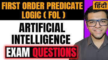 First Order Predicate Logic ( FOL ) in Artificial Intelligence in Hindi | Knowledge Representation