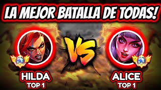 ¡EL MEJOR 1 VS 1 DE TODOS LOS TIEMPOS! HILDA TOP 1 vs ALICE TOP 1 | MOBILE LEGENDS