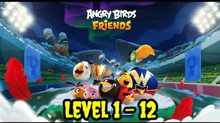 Angry Birds  Friends | game play level 1-12 ⭐⭐⭐ screenshot 2