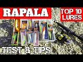 Top 10 rapala lures test and tips