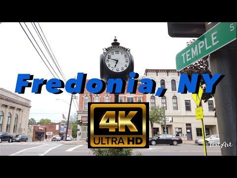 【4K】Fredonia, NY - Day Walk