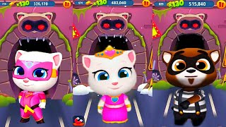 Talking tom gold  run Говорящий Том бег за золотом Наташа vs Катя очки Пони