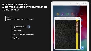 Download and import a Digital Planner with hyperlinks in Noteshelf