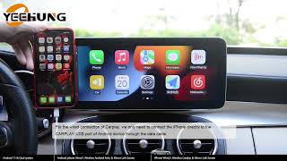 How to get the Carplay and Android auto of YeeHung android screen for mercedes benz