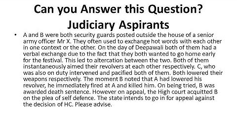 Practice Mains Question On Indian Penal Code| Vblaw