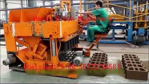 QTM6 25  mobile egg lay concrete block making machine 1