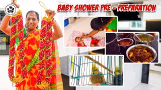 Preparation Of Baby Shower😍|Getting Ready For 5th Month Sunitha valaikaapu |Sirukeerai Puli kadaisal