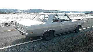 1969 Plymouth Valiant Sleeper Idle. Road check before spring dustoff.AVI