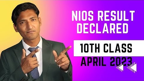 NIOS RESULT  APRIL 2023 | HOW TO CHECK NIOS 10TH ,12TH RESULT | NIOS KA RESULT KESE CHECK KRE |