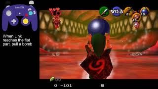 Ocarina of Time: Bomb the first switch in Jabu