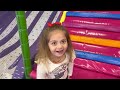 Melisa Annesiyle Sallanan Köprüden Geçti.Pembe Kapıyı Döndürdü #eğlencelivideolar