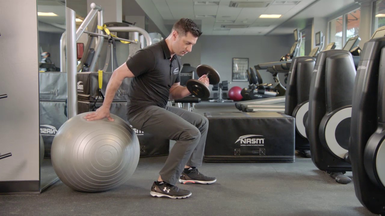 How to Perform a Stability Ball Bridge Loaded YouTube
