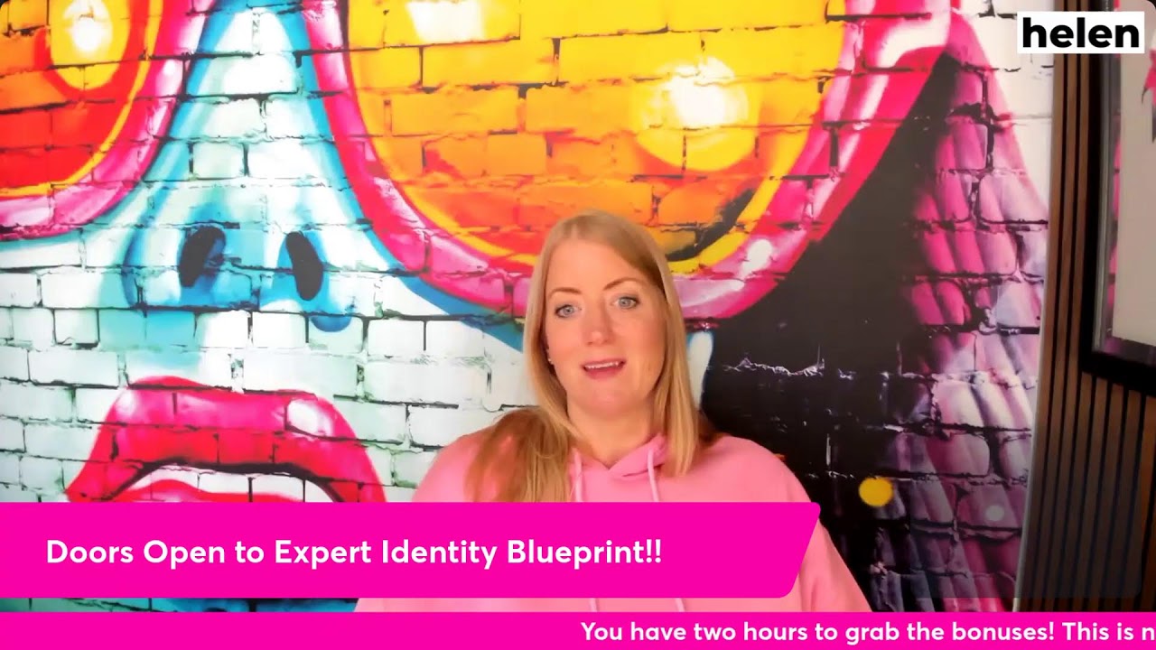 WE ARE LIVE!!! Expert Identity Blueprint ENROLLING NOW - If you are STUCK you need THIS