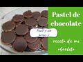 Pastel de chocolate, sin horno y super facil !