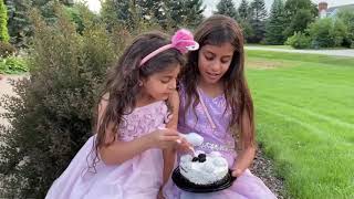 Happy Birthday Cake Vending Machine with Deema and Sally stories
