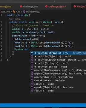 Roots of quadratic equation program - YouTube