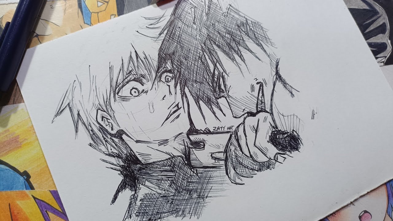 Who next? Was thinking Toji #jjk #jujutsukaisen #gojo #gojousatoru #an, How To Shade With Pen