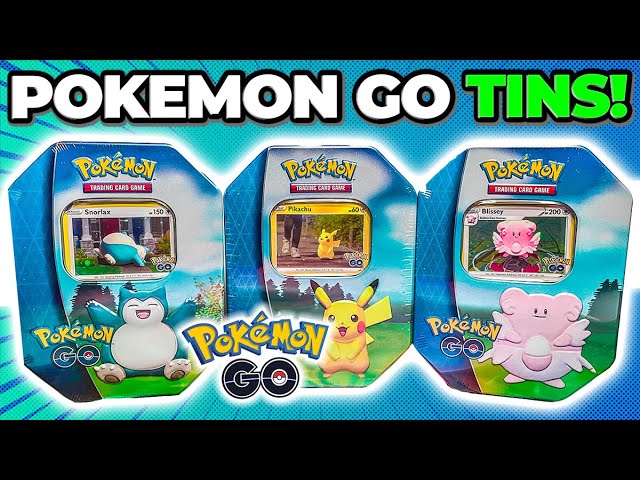 Jogo de Cartas POKEMON Pkm Swsh10.5 Pokémon Go Gift Tin  Pikachu/Blissey/Snorlax