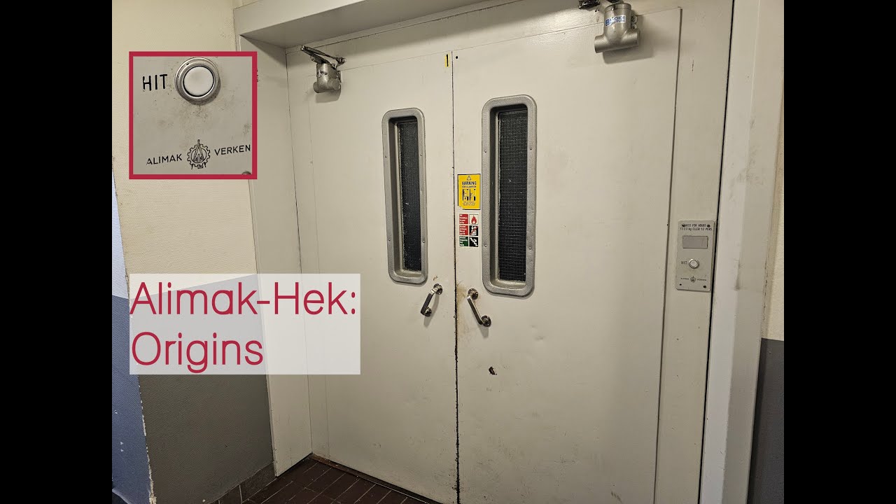 EPIC! Original 1961 Alimak Verken freight elevator - Skellefteå, Sweden
