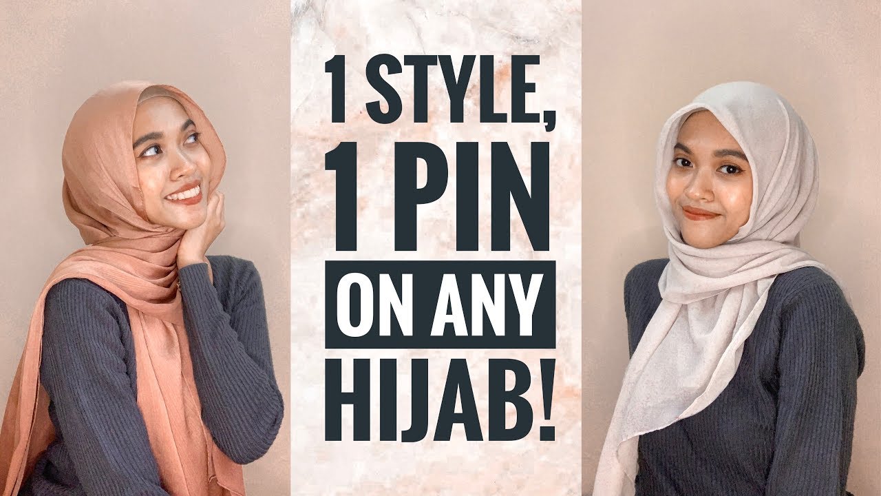 The Easiest Hijab Tutorial With 1 Pin Looks Loose But Is Very Secure Ft Meerakihijab Shawl Youtube