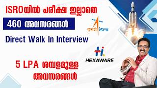 VSCC ISRO WALK IN INTERVIEW,HEXAWARE FRESHER HIRING-MBA JOBS|CAREER PATHWAY|Dr.BRIJESH GEORGE JOHN screenshot 1