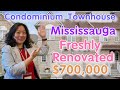 Mississauga Condominium Townhouse, Freshly Renovated, 3+1 Bed 3 Bath, Asking For $700,000!