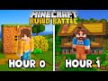 Minecraft Starter House BUILD BATTLE vs Infinite Drift