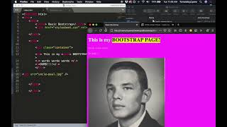 Bootstrap Part One: HTML, CSS and linking