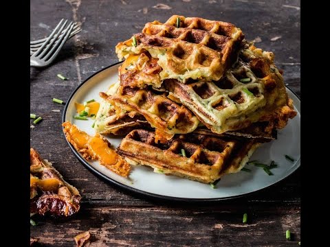 herzhafte Waffeln / Rösti in der Pfanne / schnell und einfach in 15 Min. / Food Prozessor. 