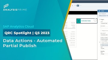 Data Actions – Automated Partial Publish
